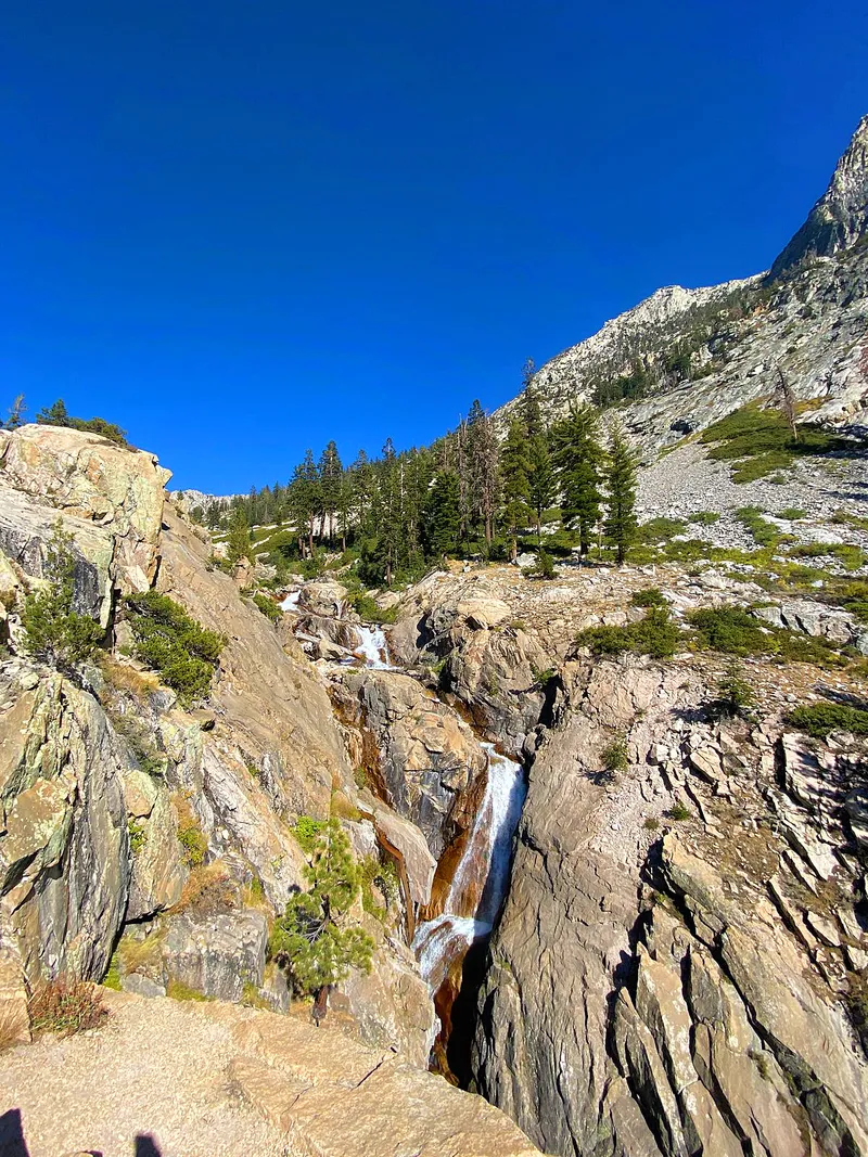 Waterfall on Bubbs Creek, above Lower Vidette.