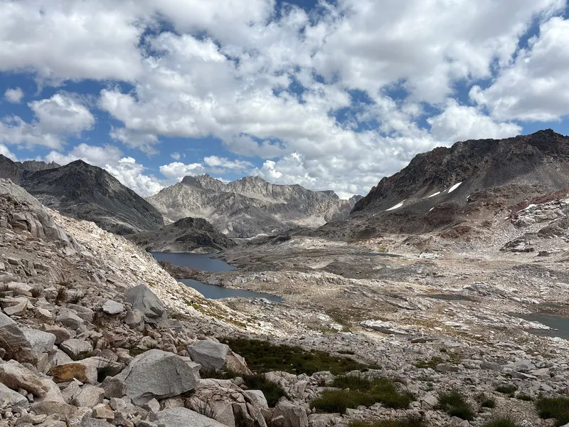 Looking back on Helen Lake.