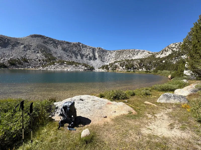One of the Tyee Lakes (I believe the higher, southern one).