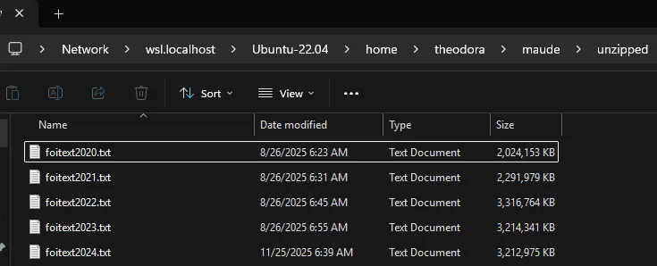 WSL folder in Windows Explorer